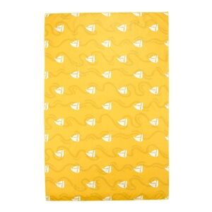 NWT Verdict Keep On Drifting Yellow Beach Towel W/Sailboat Design
